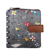 Women Origami Printed Grey Vegan Leather Wallet Purse Batua Gift Rakhi - $616.20 MXN