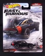 Hot Wheels Premium Fast &amp; Furious &#39;70 Black Dodge Charger Superstars 3/5... - £9.63 GBP