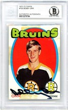1971 Topps Bobby Orr #100 Beckett Authentic Autograph P1307 - $207.90