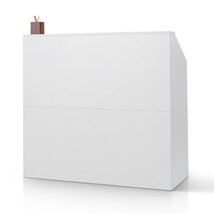VEVOR Reception Desk, 46 Inch Rectangular Front Counter Table, Office Reception  - $250.99