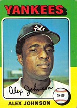 1975 Topps #534 Alex Johnson New York Yankees ⚾ B - £0.66 GBP