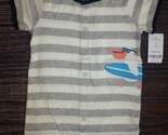 NWT Carters Baby Boys Romper Jumpsuit Surf Pelican 9 Months - $7.99