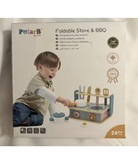 PolarB - Wood Toy Foldable Stove &amp; BBQ Ages 24 months+ - $1,274.69 MXN