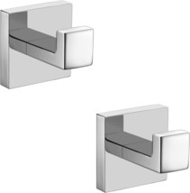 Bath Towel Hook SUS 304 Stainless Steel Square Clothes Towel Coat Robe H... - £33.87 GBP