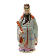 Chinese Porcelain LU Statue Fu Lu Shou Wealth Good Luck Statue 1960&#39;s 8 ... - $109.94 CAD