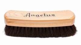 Shoe Shine R Ocke R Brush 6 3/4&quot; Black 100% Horse Hair Dark Bristles Angelus - £16.74 GBP