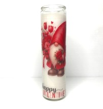 Valentines Day Gnome Candle Gift for Basket Gnome Valentine Tall Candle - £19.80 GBP