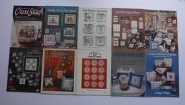 Vintage Cross Stitch Pattern booklets Lot of 10 For the Love of Cross Stitch - £14.57 GBP