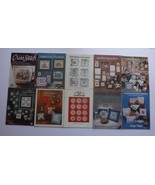 Vintage Cross Stitch Pattern booklets Lot of 10 For the Love of Cross St... - $18.66