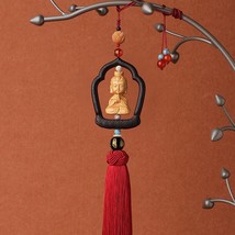 Tiyana  Carved Car Interior Pendant Auto Decor Buddha with Tel Blessing Happines - £34.07 GBP