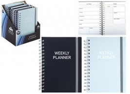 A5 weekly planner with spiral bound and elastic closing strap with high quality - £3.89 GBP