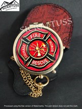 Personalized Fire Dept Vintage Brass Compass | Special Gift For The Fire Rescue - £28.78 GBP