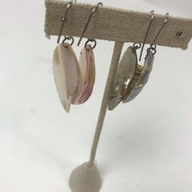 Vintage Earrings Lot Of 2 Sea Shell Danglers Mod Statement Hippie Boho B... - £12.50 GBP