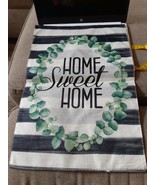 Home sweet home Garden Flag 12.5x18 Vertical Double Sided Black White St... - $128.92 MXN