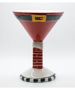 SCM DESIGNS SANTA CLAUS HO HO HO GIANT CHRISTMAS HOLIDAY MARTINI COCKTAI... - €12,65 EUR