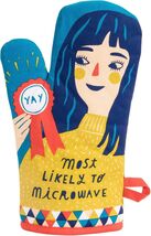 Blue Q Funny Oven Mitt ~ Most Likely to Microwave, Super-Insulated Quilting - $16.82