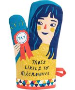 Blue Q Funny Oven Mitt ~ Most Likely to Microwave, Super-Insulated Quilting - €14,33 EUR