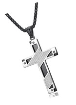 Fashion Diverse Christian Prayer Cross Pendant 24 - £40.39 GBP