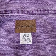 St. John’s Bay RN#93677 Women’s M Faded Purple Full Button Denim Jacket Pockets image 4