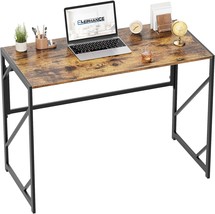 Elephance Folding Desk Writing Computer Desk For Home Office, No-Assembly Study - $83.99