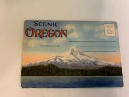 FOLD OUT POSTCARD BOOK &amp; HISTORY picture FOLDER A Scenic Oregon - $4.90
