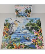 Blue Heron &amp; Friends Puzzle White Mountain 1000 Pc RARE COMPLETE Lori Sc... - $250.00