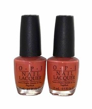 (2) PACK!!! OPI NAIL LACQUER / POLISH “HOT &amp; SPICY“ H43 0.5 FL OZ EACH - $11.99