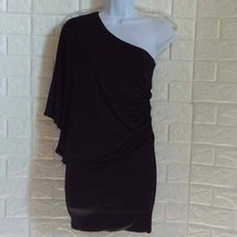 Marciano black one shoulder knit mini dress - £50.08 GBP