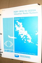 Honeywell Bendix King RDR-1300 IN-2022A Weather Radar Sys Maint manual IB22022A - $150.00