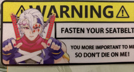 Demon Slayer  | Anime Car Warning | Car Warning Sticker | Mechanic - £7.69 GBP