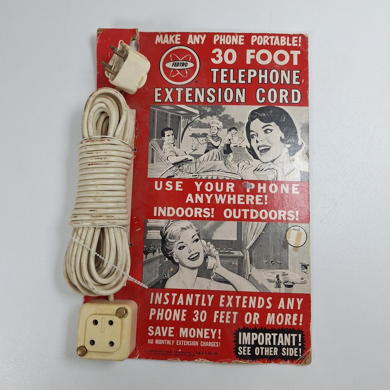 Fedtro 30 Foot Telephone Extension Cord - $25.99