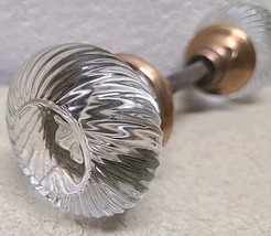 Glass Crystal Antique 1930s Door Knob Set - BEAUTIFUL - $49.89