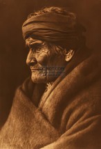 Geronimo Apache Native American Chief By Edward S. Curtis 13X19 B&amp;W Photo - £14.17 GBP