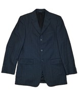 Banana Republic 38R Navy Blue Pin Stripe Blazer Suit Jacket Sport Coat - $950.15 MXN