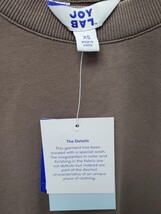  JOYLAB  Women's  XS French Terry Acid Wash Crewneck Pullover In Color-Iron image 4