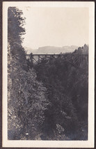 Hartford, VT RPPC 1912 Quechee Gorge Bridge Real Photo Postcard - £9.63 GBP