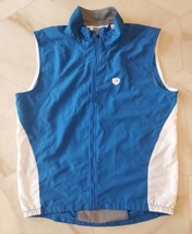 Pearl Izumi Cycling Full Zip Vest Women&#39;s Size Medium Blue White Mesh Ve... - £23.49 GBP