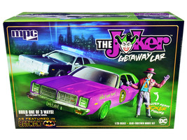 Skill 2 Model Kit 1977 Dodge Monaco with Joker Resin Figurine &quot;Batman&quot; 3-in-1 Ki - $52.15