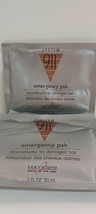 3 Packs ~ HAYASHI 911 EMERGENCY PAK ~Reconstructor For Damaged Hair~ 1 fl. oz.!! - £9.55 GBP
