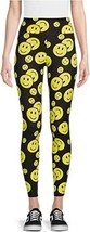 No Boundaries Junior&#39;s Smiley Faces Super Soft Sueded Leggings Multi Siz... - £11.72 GBP