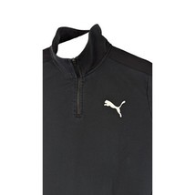 Womens Puma Track Jacket Size Medium Black Athletic Gym Workout Sweatshirt - $541.78 MXN