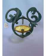 Disney Mickey Mouse Hanging Bird Feeder Bath Metal Glass - $124.99