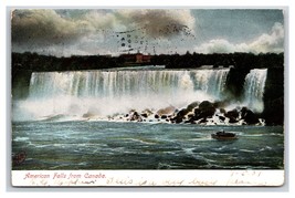 American Falls From Canada Niagara Falls NY New York DB Postcard T20 - £1.54 GBP