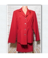 Brioche California Women&#39;s Red Suit Top &amp; Skirt Set Size: 14/16  - £12.75 GBP