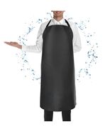 Waterproof Apron, Heavy Duty Extra Long Adjustable Rubber Vinyl Apron Me... - $10.43