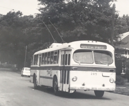 Vintage Trackless Trolley Bus St Joseph Light &amp; Power #285 South Park Photo - £7.64 GBP