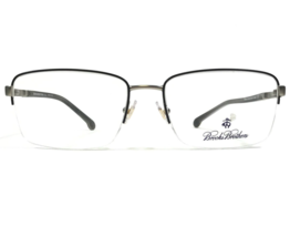 Brooks Brothers Eyeglasses Frames BB 1044 1002 Gray Square Half Rim 56-17-145 - £66.05 GBP