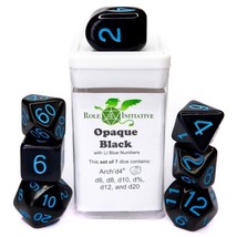 Role 4 Initiative 7-Set Opaque Black with Blue with Arch&#39;d4 - £8.44 GBP