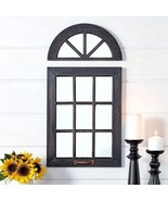 Decorative Windowpane Arch Mirror Arched Wall Mounted Farmhouse Home Decor - €19,63 EUR+