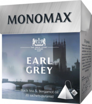 MONOMAX Ukrainian Black Tea EARL GREY 12 Pyramids 20x2g Made in Ukraine - £4.78 GBP